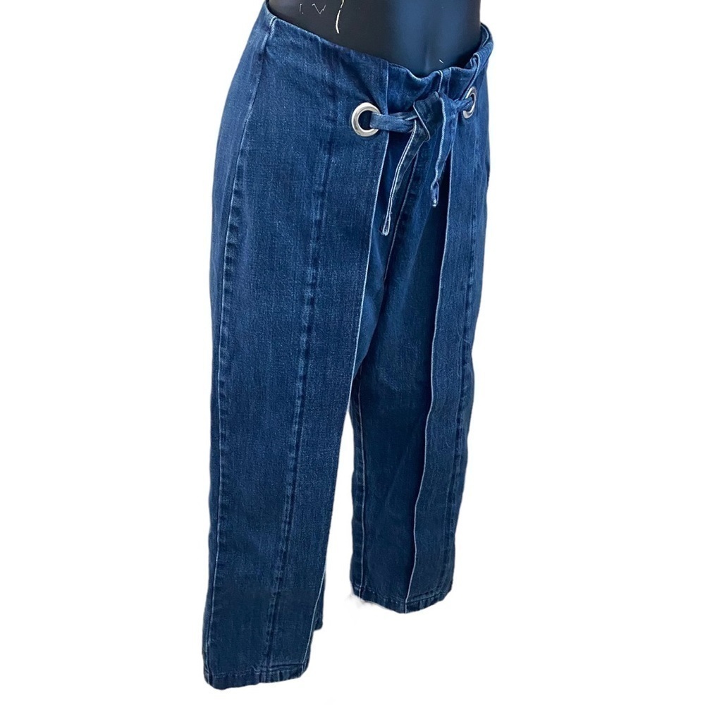 Madewell Blue Denim Wide Leg Culottes - Picture 4 of 11